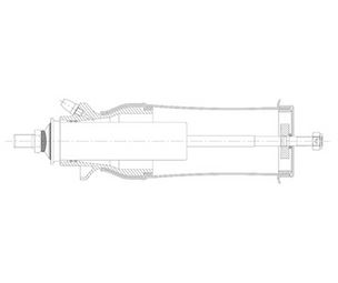 Tlumič pérování kabiny zadní I/I 12x42-206/306 SCANIA 94, 114,124,144, 164