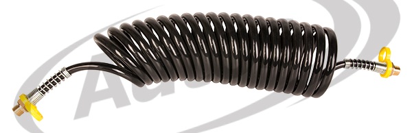 Hadice vzduchová spirálová M16x1,5/M16x1,5 ZW25, černá/žluté konce, 4m