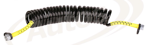 Hadice vzduchová spirálová M18x1,5/M18x1,5 5m černá/žluté konce