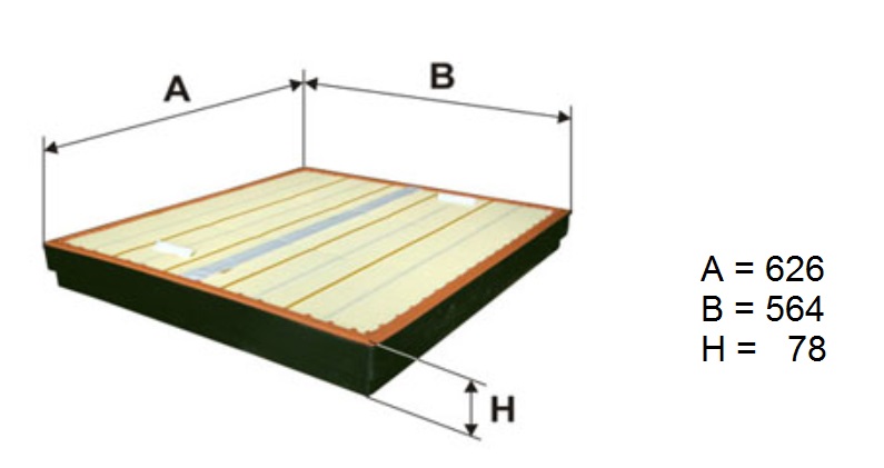 Filtr vzduchu MERCEDES Actros MP2, Atego, Axor do 2009