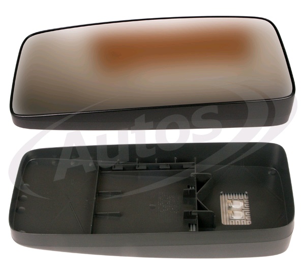 Sklo hlavního zrcadla 24V R1800 379x176x47 MAN TGA,TGL od 2005, TGM od 2006