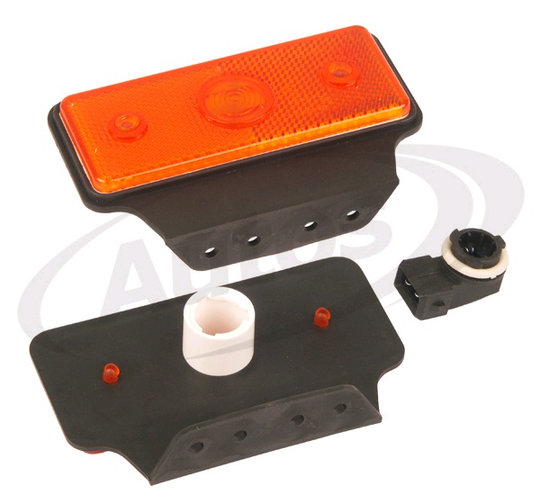 Svítilna poziční 24V LED 110x45mm s odrazkou, držák 90°, zástrčka