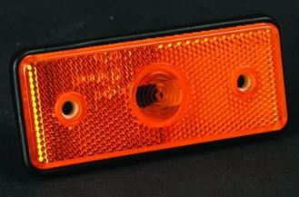 Svítilna poziční 24V MD-013Z 110x45mm s odrazkou, LED oranžová, na šrouby 