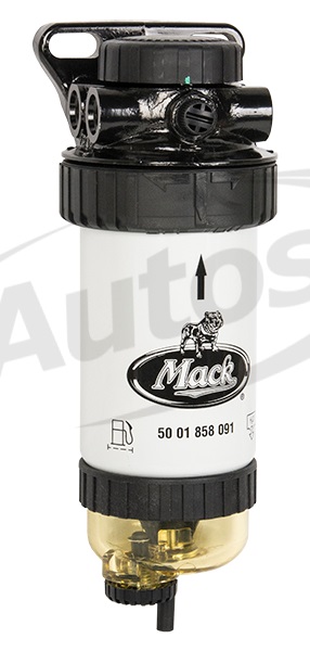 Filtr paliva s odlučovačem vč.držáku originál RVI Midlum do 12.2006, Mascott od 01.1999