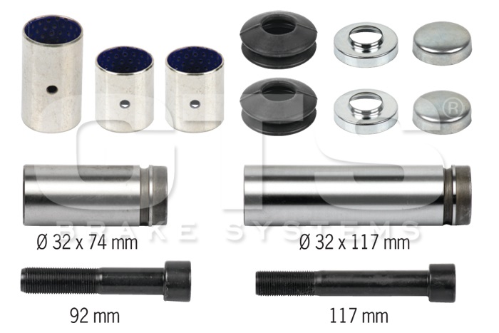 Sada opravárenská brzdového třmenu MERITOR D3  MAN F90,F2000, MERCEDES O350/O403/O404