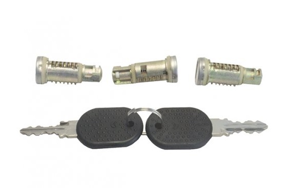 Vložka zámku dveří - sada 2 klíče + 3 vložky zámku IVECO E.Cargo