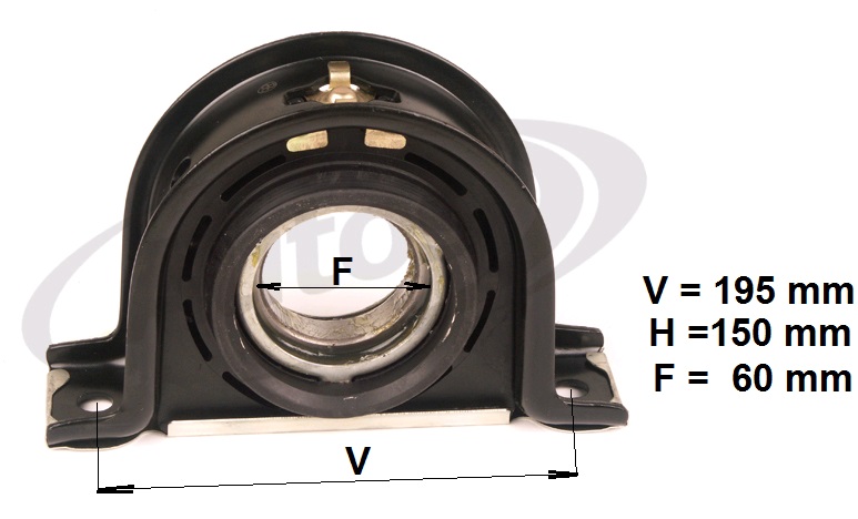 Uložení kardanu  60mm /195x150/ IVECO E.Cargo