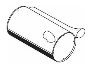 Tlumič výfuku 736mm VOLVO F10(TD-101/102) / F12(TD-121/122/123) - výprodej