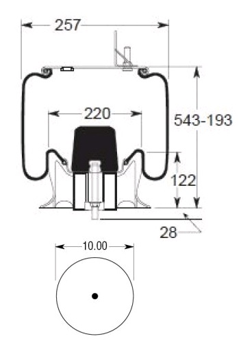 Vlnovec pérování W013589373 kompletní ZN DAF L55 IV