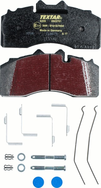 Deska brzdová 29227 Textar 210,3x102x30 BPW D115-2, TSB 3709