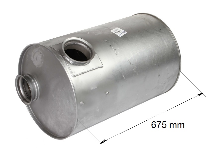Tlumič výfuku 675mm VOLVO FH12, FL12, FH16 Low Cost