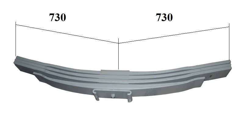 Pero listové 730/730x100 4 listy IVECO E.Trakker