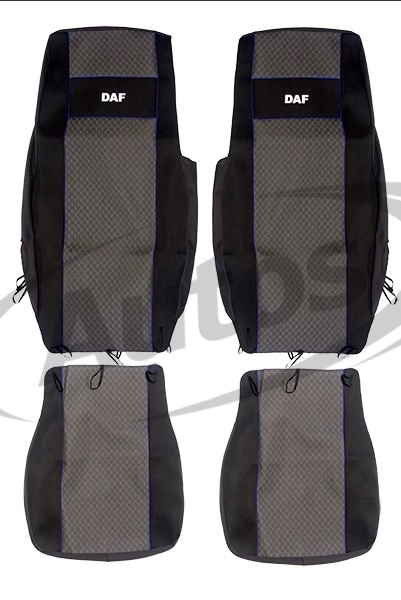 Potah sedadla - sada 1+1 modré DAF XF106 od 2014