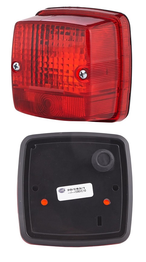 Svítilna brzdová /P21W,C5W/ 84x84x51 L/P LIEBHERR, MAN, CASE IH, CLAAS, KRONE, IVECO,