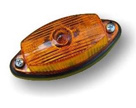 Svítilna poziční 12V/24V G 02/P oranžová oválná na šrouby