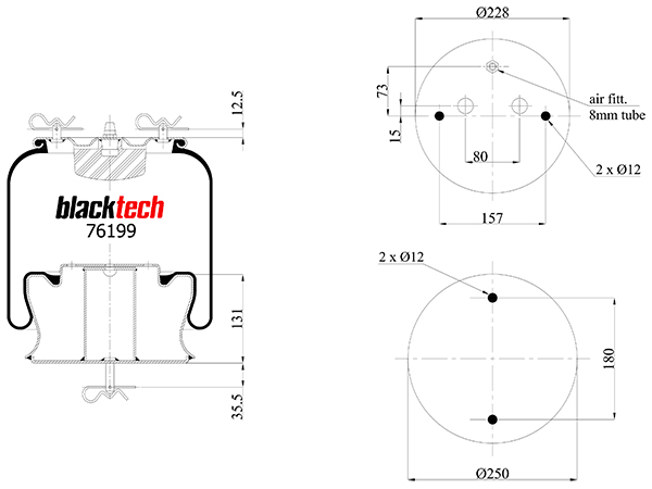 Vlnovec pérování kompletní - železný zvon PN SCANIA 94,114,124,144