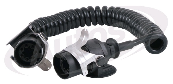 Kabel propojovací  7pin 24V ABS/EBS/ADR spirálový 4,5m s koncovkami