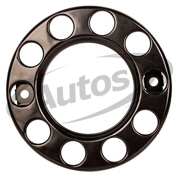 Kryt matic kola 10 děr - prázdný střed, černý mat, plech