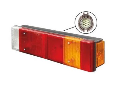 Svítilna zadní 7-dílná /R5W,R10W,P21W/ P IVECO E.Star, Daily II, E.Trakker, E.Cargo