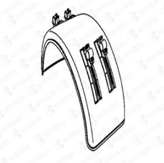 Blatník zadní kulatý 450x1520x1300