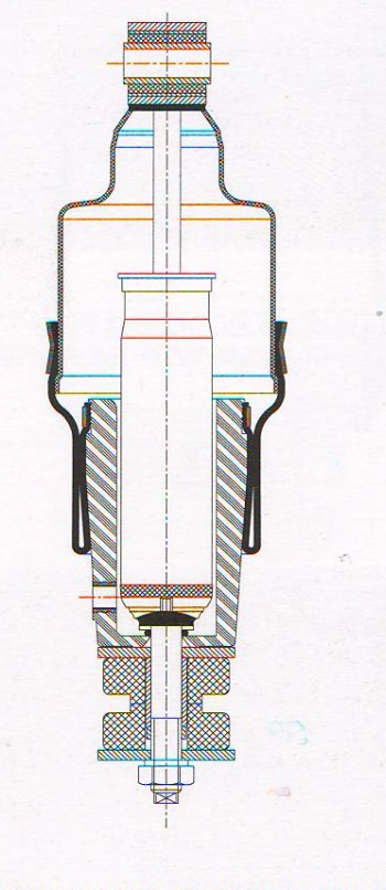 Tlumič pérování kabiny zadní I/O 14x40-231/272 DAF XF105,XF95,CF85,CF75