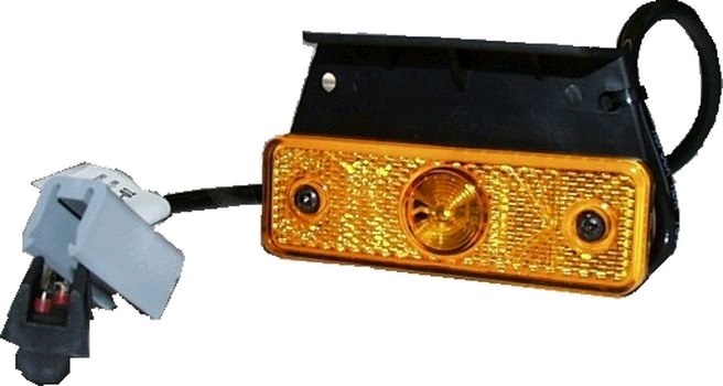 Svítilna poziční oranžová 95x55 Flatpoint I LED s kabelem 1,5m