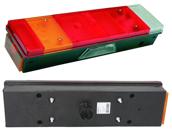 Svítilna zadní 7-dílná s osvětlením SPZ L IVECO E.Star, Daily II, E.Trakker, E.Cargo