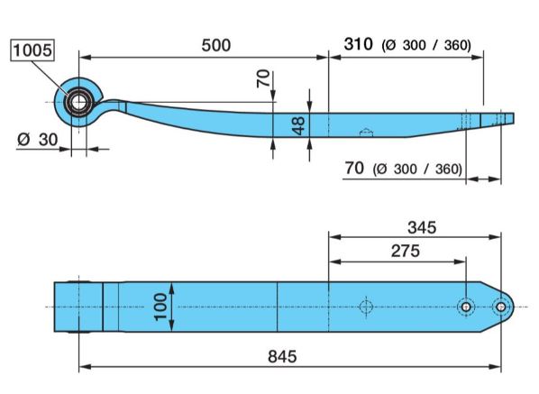 Pero listové 578/295 1 list Z/T BPW