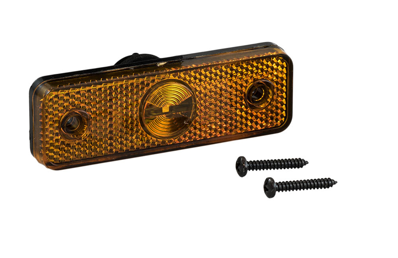 Svítilna poziční FLATPOINT I 24V 100x35x66 LED oranžová s odrazkou,bez držáku