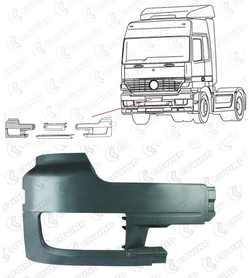Roh nárazníku P MERCEDES Actros 1