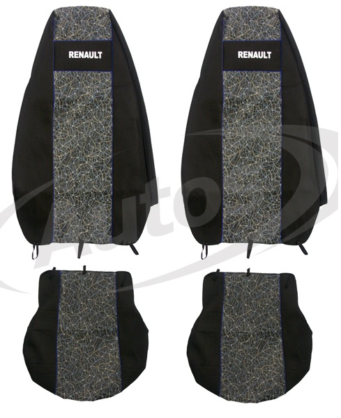 Potah sedadla - sada 1+1 šedý RVI Premium od 2002