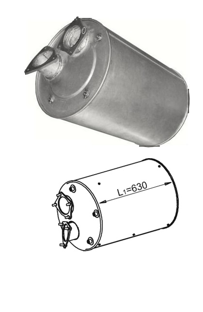 Tlumič výfuku střední DAF 95 ATI Low Cost Euro 2