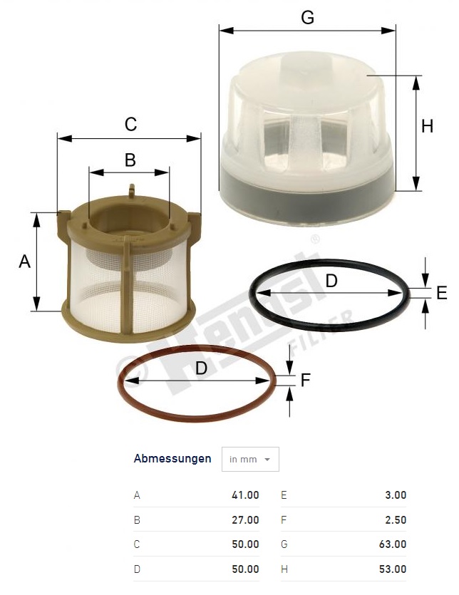 Filtr odlučovače paliva - sada DAF 75CF,85CF, 95XF,XF95, MERCEDES Actros, MAN, RVI Premium
