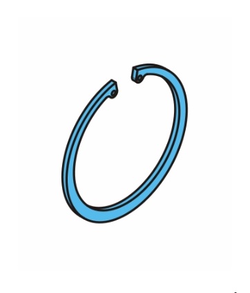 Kroužek pojistný - segrovka náboje kola 160x4 BPW EcoPlus / EcoPlus2/ 8-9T