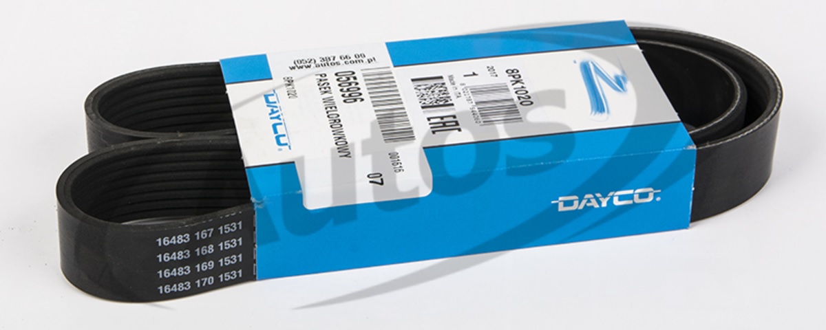 Řemen drážkový 8PK1020 VOLVO FH12 (BR), FH12 (G1), FH12 (J), FH16 (G1), FL12