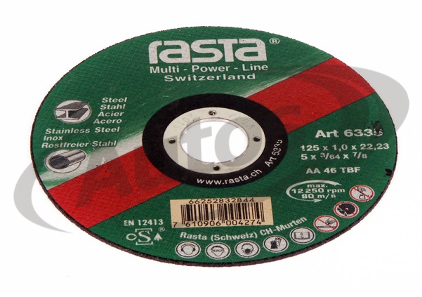 Kotouč řezný na kov  A46T (C45) 125x1,0x22 FLEXOVIT