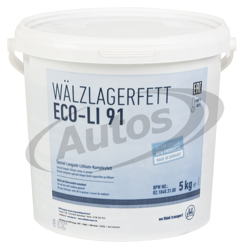 Tuk mazací - mazivo ložisek BPW ECO-Li91 -20°C+160°C modrý, 5 kg