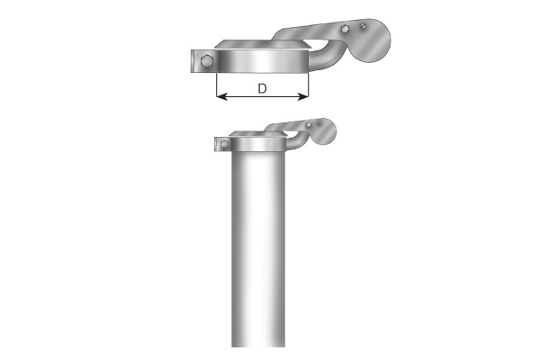 Klapka komínového vývodu výfuku D=127,5 mm VOLVO FH12, FH16 Globetrotter