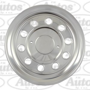 Poklice kola zadní 22,5" 10 děr, nerez