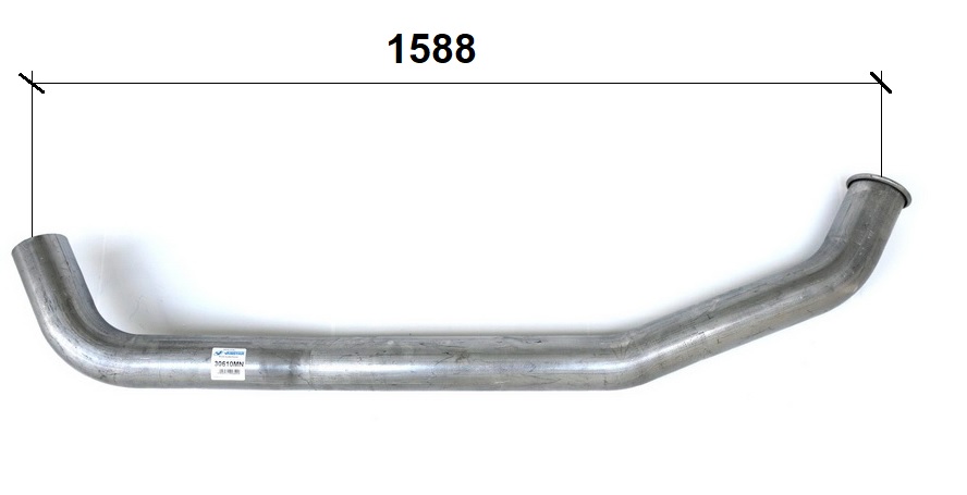 Trubka výfuku koncová MAN L2000, M2000 824/826//L71/73/75/77/79