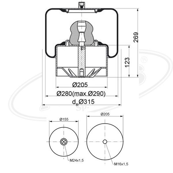 Vlnovec pérování 4644NP02 MERCEDES 