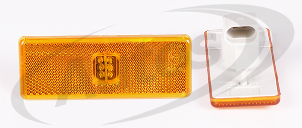 Svítilna poziční 12V/24V 120x45 LED oranžová MERCEDES Actros, SOR 