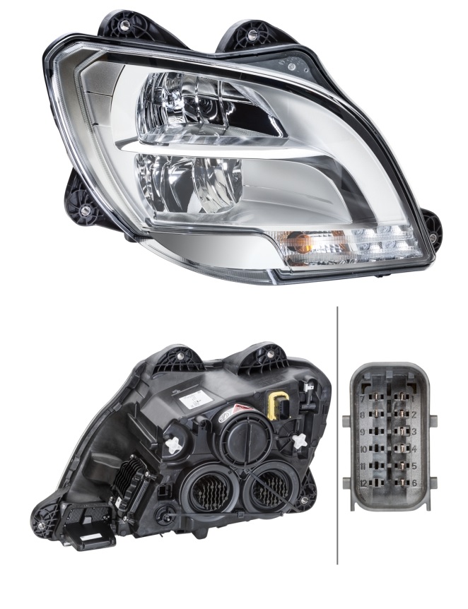 Světlomet hlavní s denním svícením (H1/LED/P21W) bez motorku P DAF CF, XF106 od 10.2012