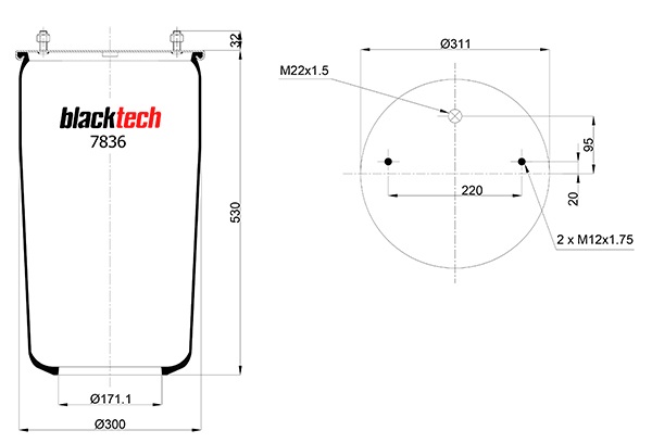 Vlnovec pérování RML7836 bez zvonu GIGANT