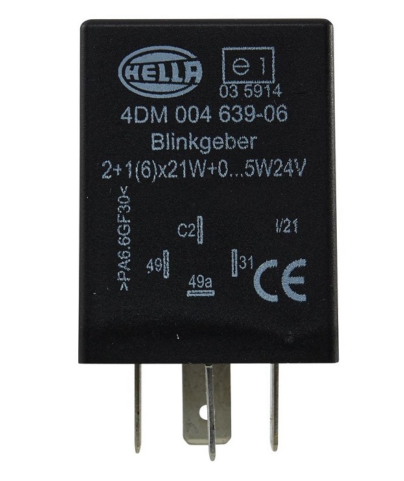 Relé směrových světel 24V /4 pin/ MERCEDES, DAF, JOHN DEER, KASSBOHRER, STEYR