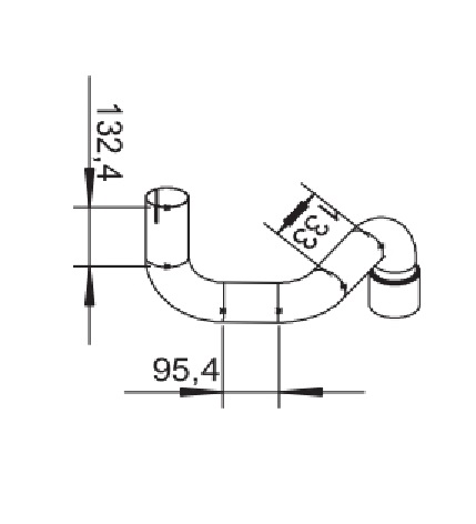 Trubka výfuku střední MERCEDES LK/814/817