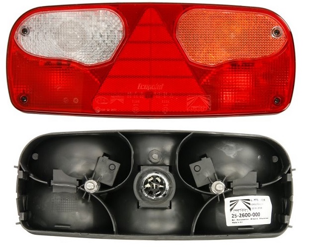 Svítilna zadní P ECOPOINT I s trojúhelníkem, 7pin ASS2