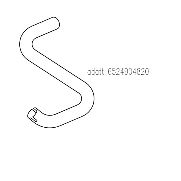 Trubka výfuku střední MERCEDES 1424