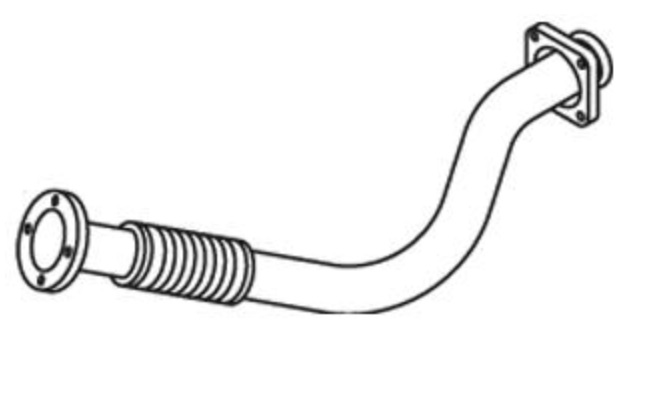 Trubka výfuku přední s pružným dílem IVECO E.Cargo 60E10/E12/E14/65E10/E12/E14>