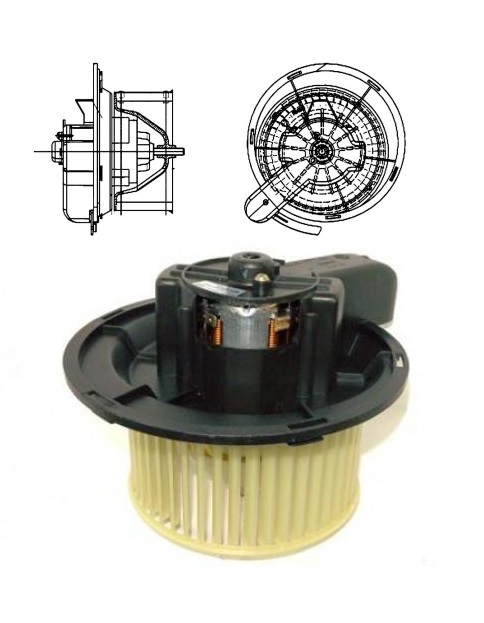 Motorek topení s ventilátorem MERCEDES Atego
